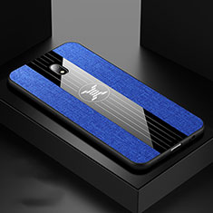 Coque Ultra Fine Silicone Souple 360 Degres Housse Etui S02 pour Xiaomi Redmi 8A Bleu