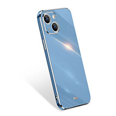 Coque Ultra Fine Silicone Souple 360 Degres Housse Etui S03 pour Apple iPhone 13 Mini Bleu Ciel