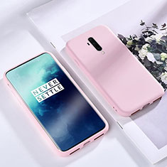Coque Ultra Fine Silicone Souple 360 Degres Housse Etui S03 pour OnePlus 7T Pro 5G Or Rose