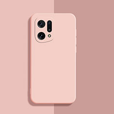 Coque Ultra Fine Silicone Souple 360 Degres Housse Etui S03 pour Oppo Find X5 5G Rose
