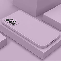 Coque Ultra Fine Silicone Souple 360 Degres Housse Etui S03 pour Samsung Galaxy M32 5G Violet Clair