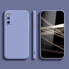 Coque Ultra Fine Silicone Souple 360 Degres Housse Etui S03 pour Samsung Galaxy S20 FE 5G Gris Lavende