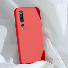 Coque Ultra Fine Silicone Souple 360 Degres Housse Etui S03 pour Xiaomi Mi 10 Pro Rouge