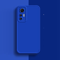 Coque Ultra Fine Silicone Souple 360 Degres Housse Etui S03 pour Xiaomi Mi 12 Pro 5G Bleu