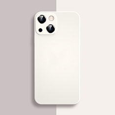 Coque Ultra Fine Silicone Souple 360 Degres Housse Etui S04 pour Apple iPhone 13 Blanc