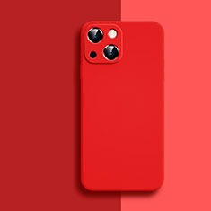Coque Ultra Fine Silicone Souple 360 Degres Housse Etui S04 pour Apple iPhone 13 Mini Rouge