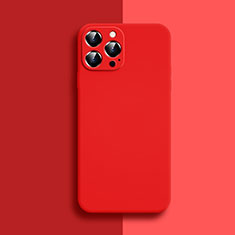 Coque Ultra Fine Silicone Souple 360 Degres Housse Etui S04 pour Apple iPhone 13 Pro Max Rouge