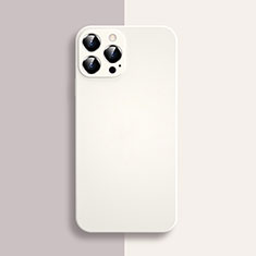 Coque Ultra Fine Silicone Souple 360 Degres Housse Etui S04 pour Apple iPhone 14 Pro Blanc