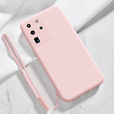 Coque Ultra Fine Silicone Souple 360 Degres Housse Etui S04 pour Samsung Galaxy S20 Ultra 5G Rose
