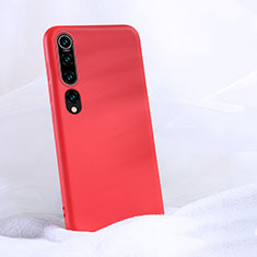 Coque Ultra Fine Silicone Souple 360 Degres Housse Etui S04 pour Xiaomi Mi 10 Rouge