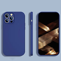 Coque Ultra Fine Silicone Souple 360 Degres Housse Etui S05 pour Apple iPhone 14 Pro Bleu