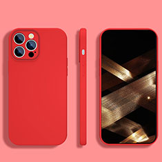 Coque Ultra Fine Silicone Souple 360 Degres Housse Etui S05 pour Apple iPhone 15 Pro Rouge