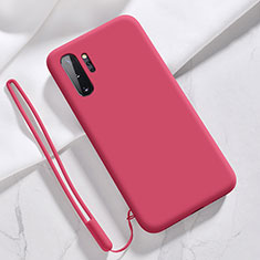 Coque Ultra Fine Silicone Souple 360 Degres Housse Etui S05 pour Samsung Galaxy Note 10 Plus 5G Rose Rouge