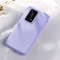 Coque Ultra Fine Silicone Souple 360 Degres Housse Etui S07 pour Huawei P40 Pro+ Plus Violet