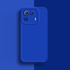 Coque Ultra Fine Silicone Souple 360 Degres Housse Etui S07 pour Xiaomi Mi 11 Pro 5G Bleu