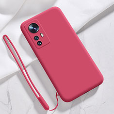 Coque Ultra Fine Silicone Souple 360 Degres Housse Etui S07 pour Xiaomi Mi 12 5G Rouge