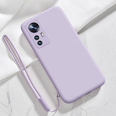 Coque Ultra Fine Silicone Souple 360 Degres Housse Etui S07 pour Xiaomi Mi 12X 5G Violet Clair