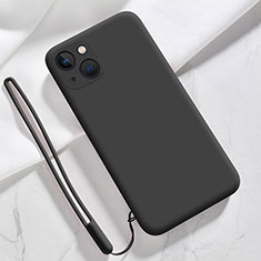 Coque Ultra Fine Silicone Souple 360 Degres Housse Etui S08 pour Apple iPhone 13 Mini Noir