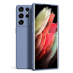 Coque Ultra Fine Silicone Souple 360 Degres Housse Etui S08 pour Samsung Galaxy S23 Ultra 5G Gris Lavende
