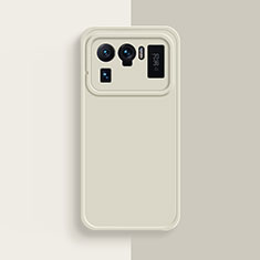 Coque Ultra Fine Silicone Souple 360 Degres Housse Etui S08 pour Xiaomi Mi 11 Ultra 5G Blanc