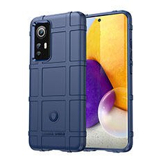 Coque Ultra Fine Silicone Souple 360 Degres Housse Etui S08 pour Xiaomi Mi 12 5G Bleu