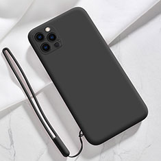 Coque Ultra Fine Silicone Souple 360 Degres Housse Etui S09 pour Apple iPhone 13 Pro Noir