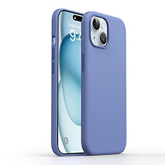 Coque Ultra Fine Silicone Souple 360 Degres Housse Etui YK1 pour Apple iPhone 15 Bleu