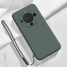 Coque Ultra Fine Silicone Souple 360 Degres Housse Etui YK1 pour Huawei Mate 60 Vert Nuit