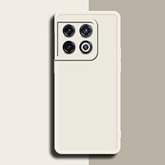 Coque Ultra Fine Silicone Souple 360 Degres Housse Etui YK1 pour OnePlus 10 Pro 5G Blanc