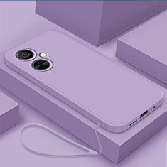 Coque Ultra Fine Silicone Souple 360 Degres Housse Etui YK1 pour OnePlus Nord CE 3 5G Violet Clair