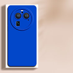 Coque Ultra Fine Silicone Souple 360 Degres Housse Etui YK1 pour Oppo Find X6 Pro 5G Bleu