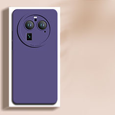 Coque Ultra Fine Silicone Souple 360 Degres Housse Etui YK1 pour Oppo Find X6 Pro 5G Violet