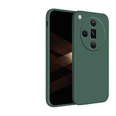 Coque Ultra Fine Silicone Souple 360 Degres Housse Etui YK1 pour Oppo Find X7 5G Vert Nuit