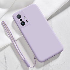 Coque Ultra Fine Silicone Souple 360 Degres Housse Etui YK1 pour Xiaomi Mi 11T 5G Violet Clair