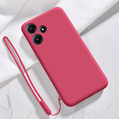 Coque Ultra Fine Silicone Souple 360 Degres Housse Etui YK1 pour Xiaomi Redmi 12 5G Rouge