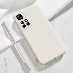 Coque Ultra Fine Silicone Souple 360 Degres Housse Etui YK1 pour Xiaomi Redmi Note 11 4G (2021) Blanc