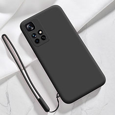 Coque Ultra Fine Silicone Souple 360 Degres Housse Etui YK1 pour Xiaomi Redmi Note 11 4G (2021) Noir