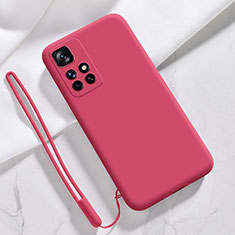Coque Ultra Fine Silicone Souple 360 Degres Housse Etui YK1 pour Xiaomi Redmi Note 11 4G (2021) Rouge
