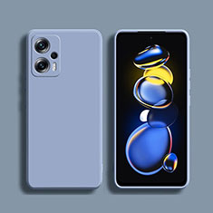 Coque Ultra Fine Silicone Souple 360 Degres Housse Etui YK1 pour Xiaomi Redmi Note 11T Pro 5G Gris Lavende