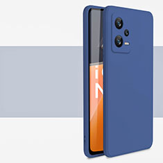 Coque Ultra Fine Silicone Souple 360 Degres Housse Etui YK1 pour Xiaomi Redmi Note 12 5G Bleu