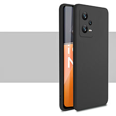 Coque Ultra Fine Silicone Souple 360 Degres Housse Etui YK1 pour Xiaomi Redmi Note 12 Pro 5G Noir