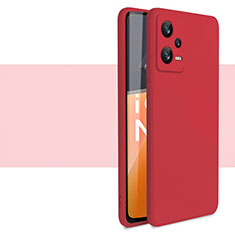 Coque Ultra Fine Silicone Souple 360 Degres Housse Etui YK1 pour Xiaomi Redmi Note 12 Pro 5G Rouge