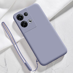 Coque Ultra Fine Silicone Souple 360 Degres Housse Etui YK1 pour Xiaomi Redmi Note 13 5G Gris Lavende