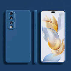 Coque Ultra Fine Silicone Souple 360 Degres Housse Etui YK2 pour Huawei Honor 90 Pro 5G Bleu