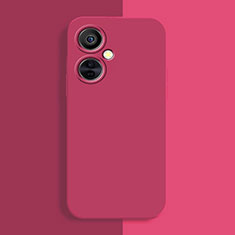 Coque Ultra Fine Silicone Souple 360 Degres Housse Etui YK2 pour OnePlus Nord CE 3 5G Rose Rouge