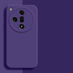 Coque Ultra Fine Silicone Souple 360 Degres Housse Etui YK2 pour Oppo Find X7 5G Violet