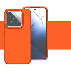 Coque Ultra Fine Silicone Souple 360 Degres Housse Etui YK2 pour Xiaomi Mi 14 5G Orange