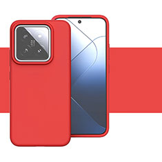 Coque Ultra Fine Silicone Souple 360 Degres Housse Etui YK2 pour Xiaomi Mi 14 5G Rouge