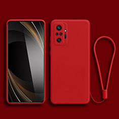 Coque Ultra Fine Silicone Souple 360 Degres Housse Etui YK2 pour Xiaomi Redmi Note 10S 4G Rouge