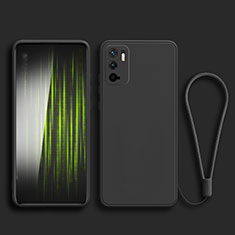 Coque Ultra Fine Silicone Souple 360 Degres Housse Etui YK2 pour Xiaomi Redmi Note 10T 5G Noir
